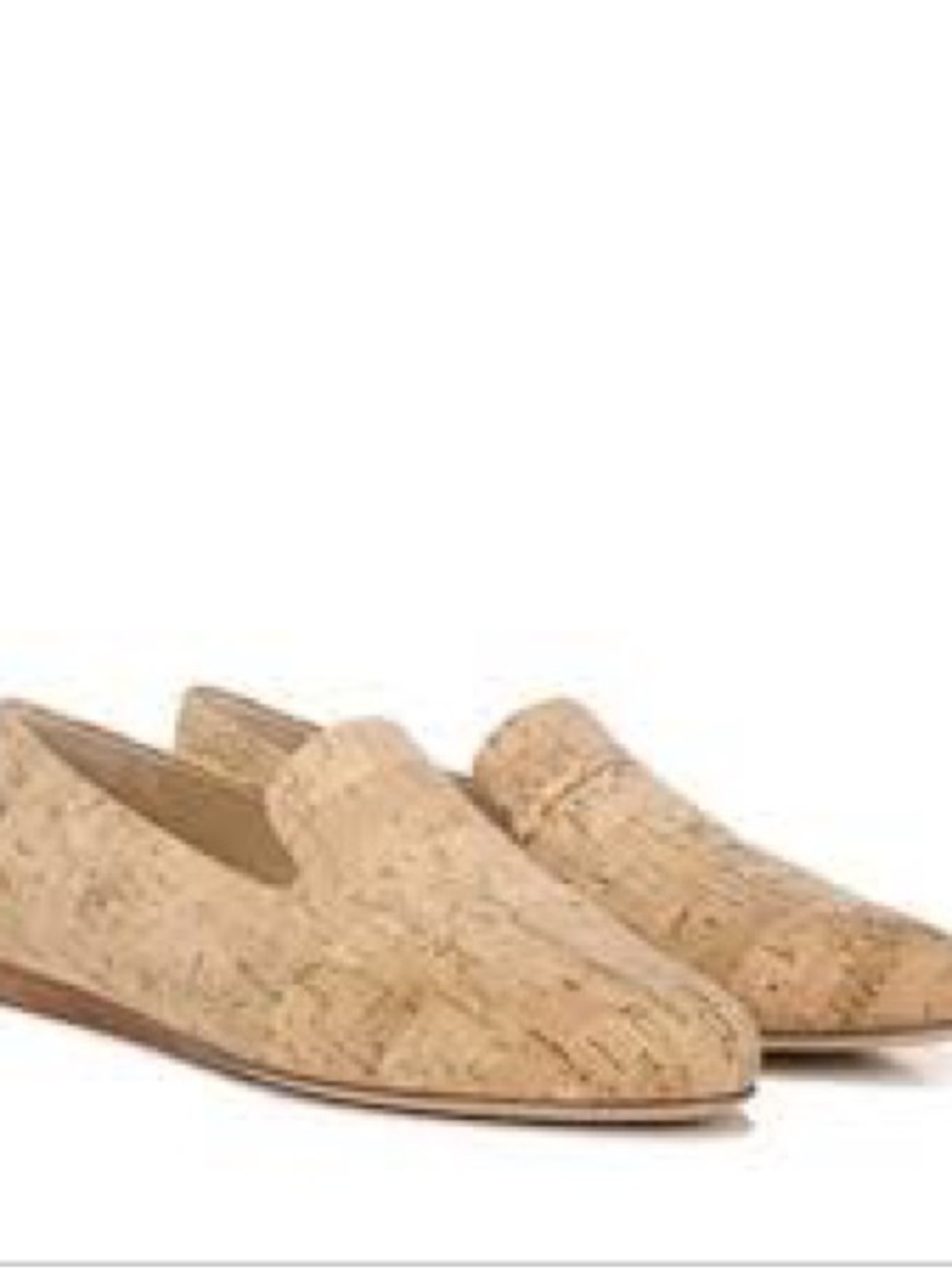Veronica Beard Natural Cork Slip-On Loafers